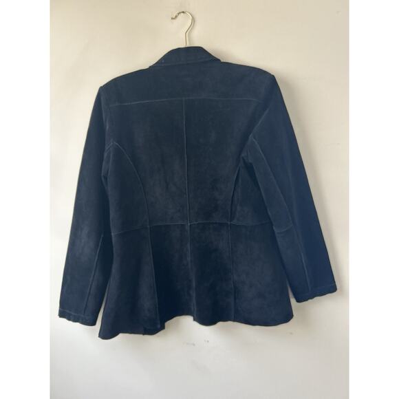 VTG Nancy Bolen City Girl Suede Jacket Sm Womens Leather Boho Black Whimisgoth - Picture 11 of 16
